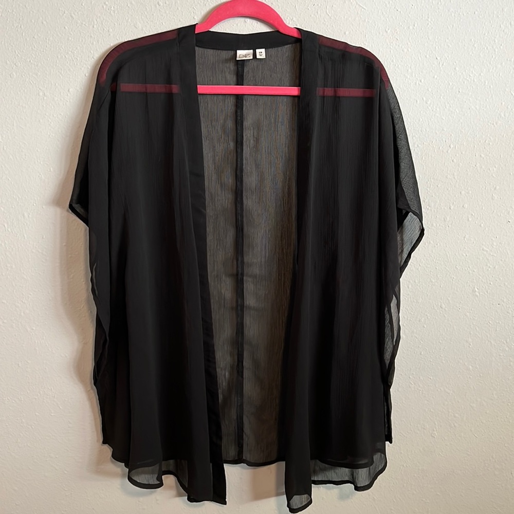 BP. Sheer Black Boho Kimono